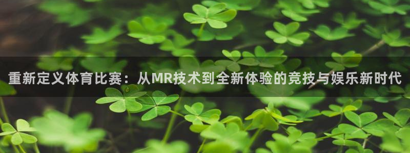 重新定义体育比赛：从MR技术到全新体验的竞技与娱乐新时代